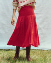 The Rhythm Skirt in Red Rose