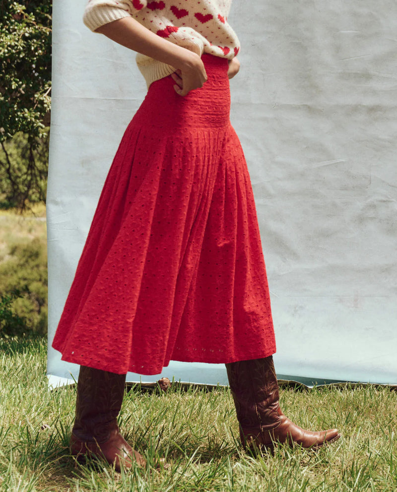 The Rhythm Skirt in Red Rose