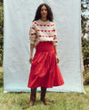 The Rhythm Skirt in Red Rose