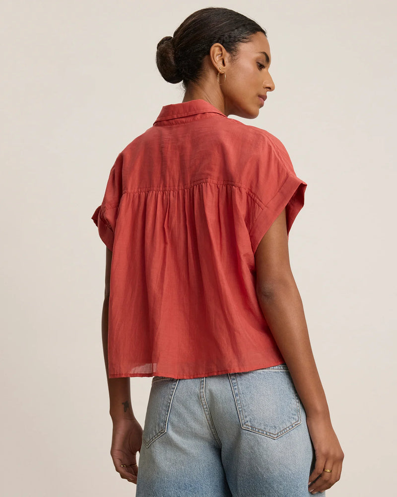 Rie Button Up in Wagon