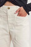 Brylie Utility Pant in Sugar