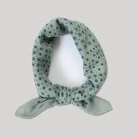 Natural Dye Silk Bandana in Eggshell Starry