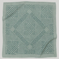 Natural Dye Silk Bandana in Eggshell Starry