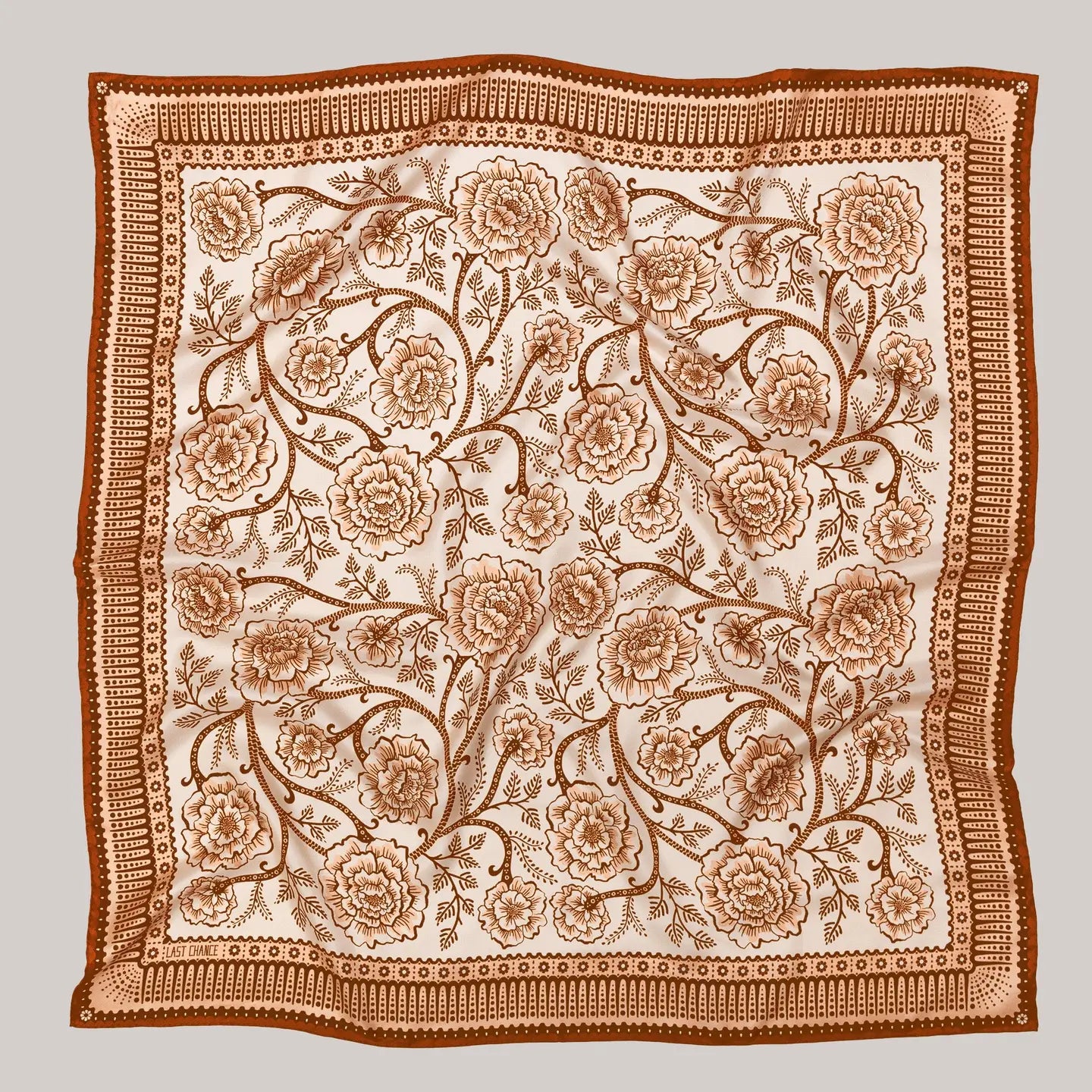 Silk Twill Scarf in Sandstone