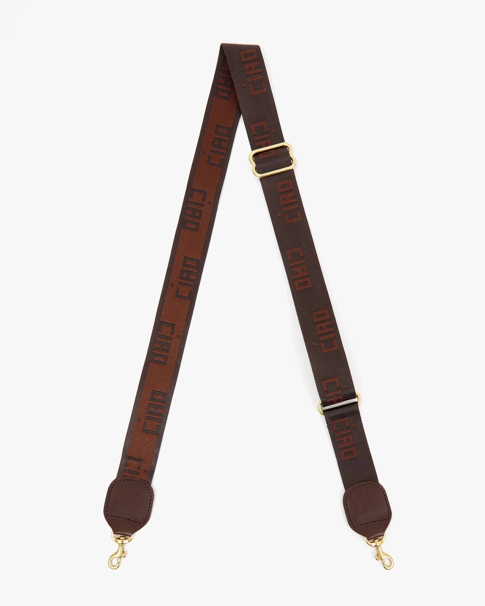 Adjustable Crossbody Strap in Chocolate Ciao