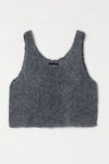 Suri Alpaca Sweater Tank in Charcoal