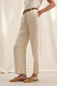 Taylor Linen Pant in Bisque
