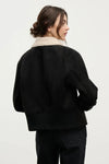 Juno Sherpa Jacket in Black