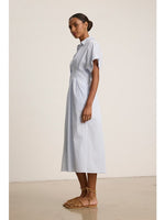 Riley Dress in Blue Stripe