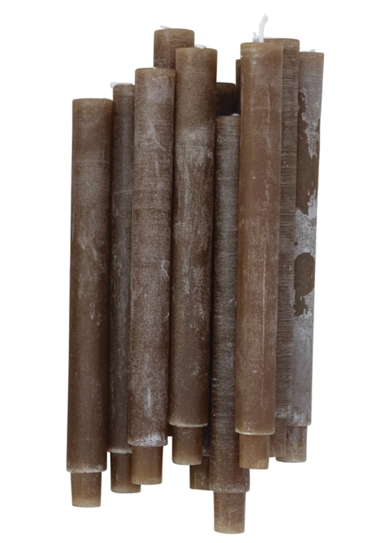 Tapered Candle Bundle Olive