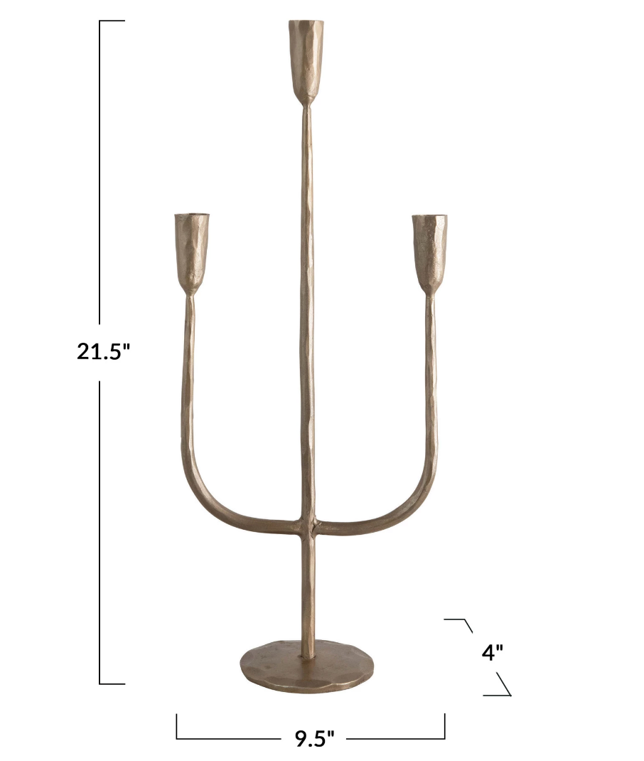 Victorian Metal Candelabra