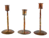Copper Taper Candle Holder Set