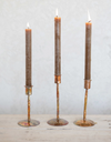Copper Taper Candle Holder Set