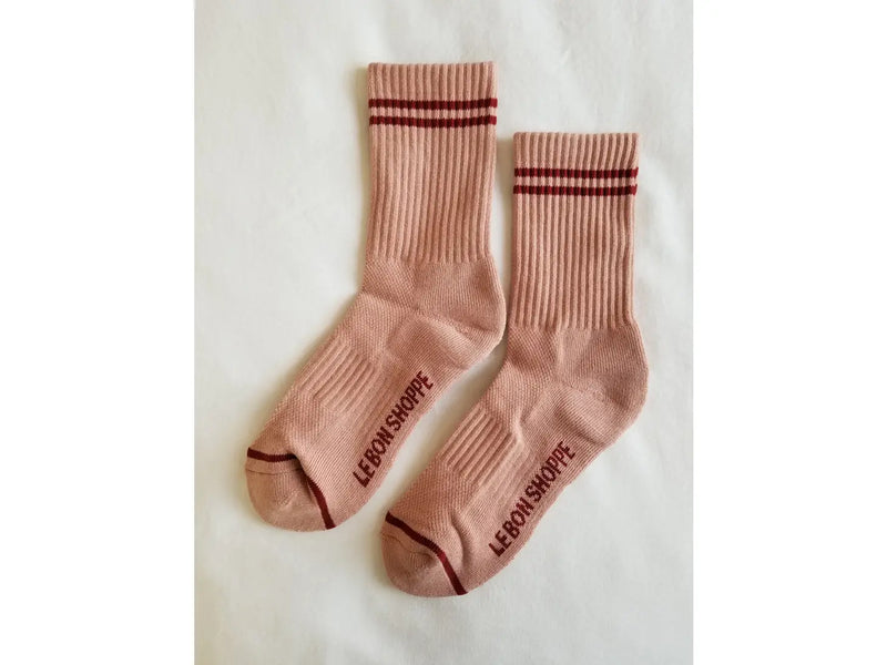 Boyfriend Sock - Vintage Pink