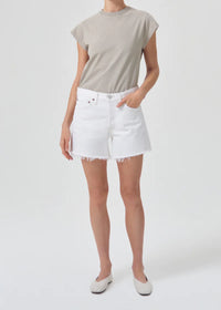 Agolde Parker Long Short - Panna Cotta